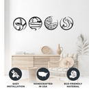 Four Elements Alternative - Metal Wall Art