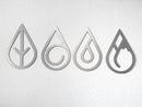 Four Elements Metal Wall Art – Earth Wind Fire Water Wall Decor