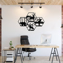 Four Wildlife Hexagon's - Metal Wall Art