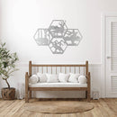Four Wildlife Hexagon's - Metal Wall Art