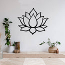 Lotus Flower Metal Wall Art – Zen Botanical Meditation Home Decor