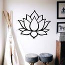 Lotus Flower Metal Wall Art – Zen Botanical Meditation Home Decor