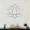 Lotus Flower Metal Wall Art – Zen Botanical Meditation Home Decor
