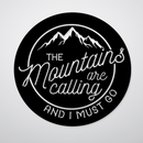 Mountains Are Calling Alternative Metal Wall Art – Outdoor Adventure Nature Wall Decor