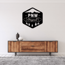 PNW Metal Wall Art – Pacific Northwest State Pride Outdoor Home Decor