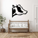 Cow Head Metal Wall Art – Farmhouse Rustic Western Home Decor