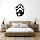 Bear Paw Metal Wall Art – Wildlife Rustic Cabin & Lodge Home Decor