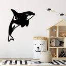 Orca Whale Metal Wall Art – Ocean Wildlife Coastal Marine Home Decor