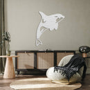 Orca Whale Metal Wall Art – Ocean Wildlife Coastal Marine Home Decor