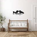 Bass Fish Design - Metal Wall Art
