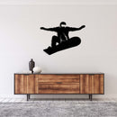 Big Air Snowboarder Metal Wall Art – Ski Resort Winter Sports Decor