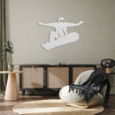 Big Air Snowboarder Metal Wall Art – Ski Resort Winter Sports Decor