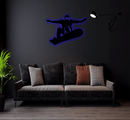 Big Air Snowboarder Metal Wall Art – Ski Resort Winter Sports Decor