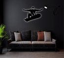 Big Air Snowboarder Metal Wall Art – Ski Resort Winter Sports Decor