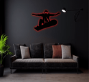 Big Air Snowboarder Metal Wall Art – Ski Resort Winter Sports Decor