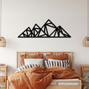 Geometric Triangle Mountains Metal Wall Art – Modern Abstract Minimalist Wall Decor