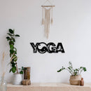 Yoga Metal Wall Art – Zen Meditation Wellness Home Decor