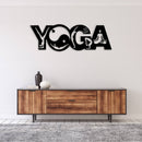 Yoga Metal Wall Art – Zen Meditation Wellness Home Decor