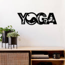 Yoga Metal Wall Art – Zen Meditation Wellness Home Decor