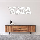 Yoga Metal Wall Art – Zen Meditation Wellness Home Decor