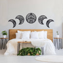 Yoga Moons Metal Wall Art – Zen Meditation Spiritual Home Decor