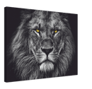 Lion Head Print Metal Wall Art – Wildlife Majestic Animal Wall Decor