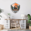 Yosemite Badge Metal Print – California National Park Travel Wall Decor