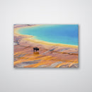 Yellowstone Prismatic Spring Print Metal Wall Art – Wyoming National Park Colorful Decor