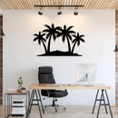 Palm Trees Metal Wall Art – Tropical Beach Home & Outdoor Decor