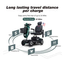 Metro Mobility Max Plus 24V/20AH Heavy Duty Electric Drive Mobility Scooter, 300LBS (SAK93164)