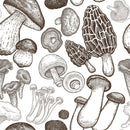 Contemporary Mushrooms Wallpaper Smart