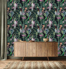 Modish Exotic Birds Wallpaper Chic