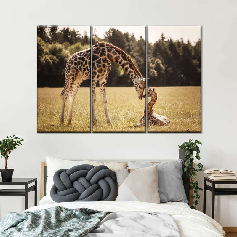 Loving Giraffes Wall Art