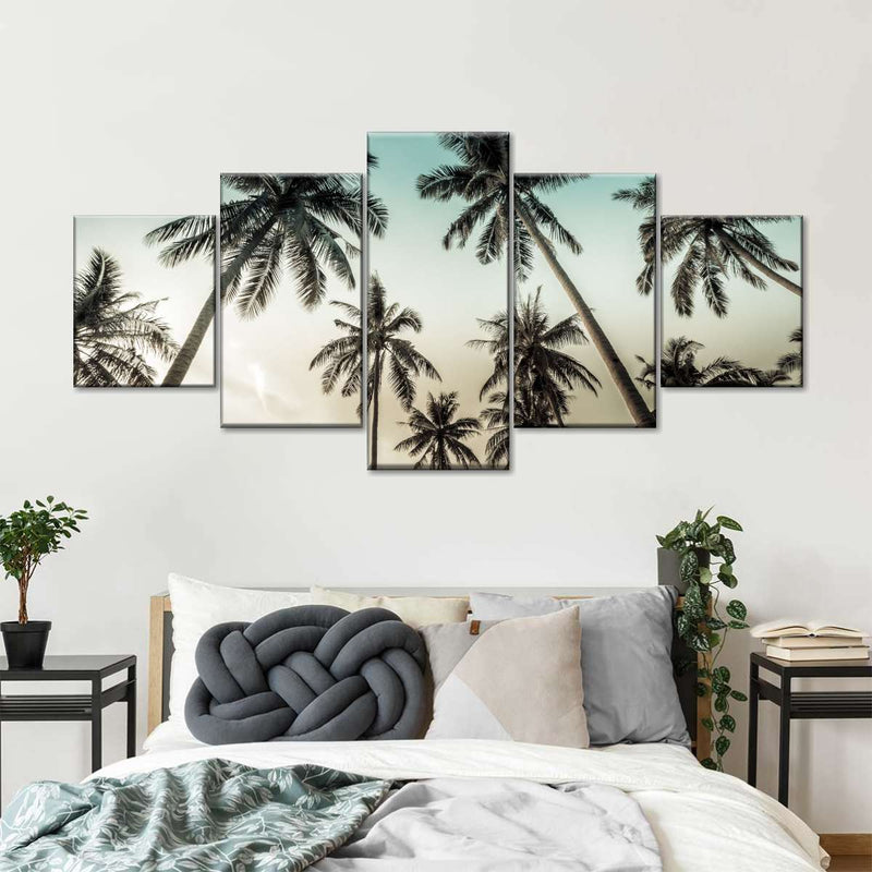 Dawning Above Palm Trees Wall Art