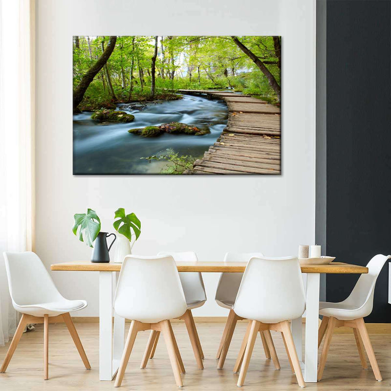 Boardwalk In The Forest Wall Art