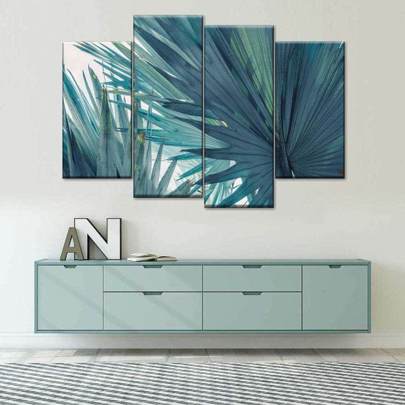 Bushy Palm Leaves Wall Art