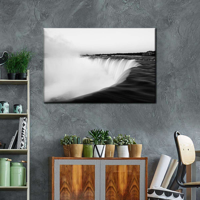 Monochromatic Niagara Falls Wall Art