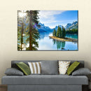 Sunny Maligne Lake Wall Art