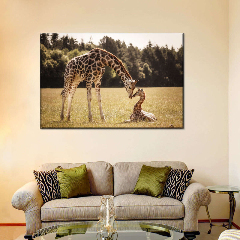 Loving Giraffes Wall Art