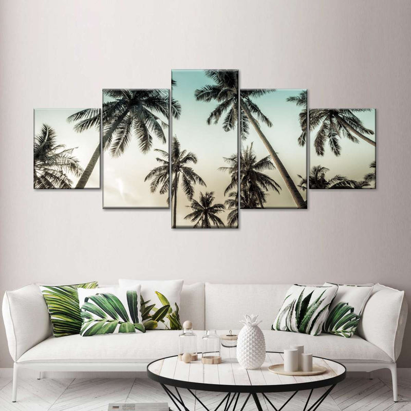 Dawning Above Palm Trees Wall Art