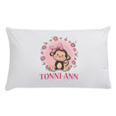 Personalized Little Monkey Sleeping Pillowcase