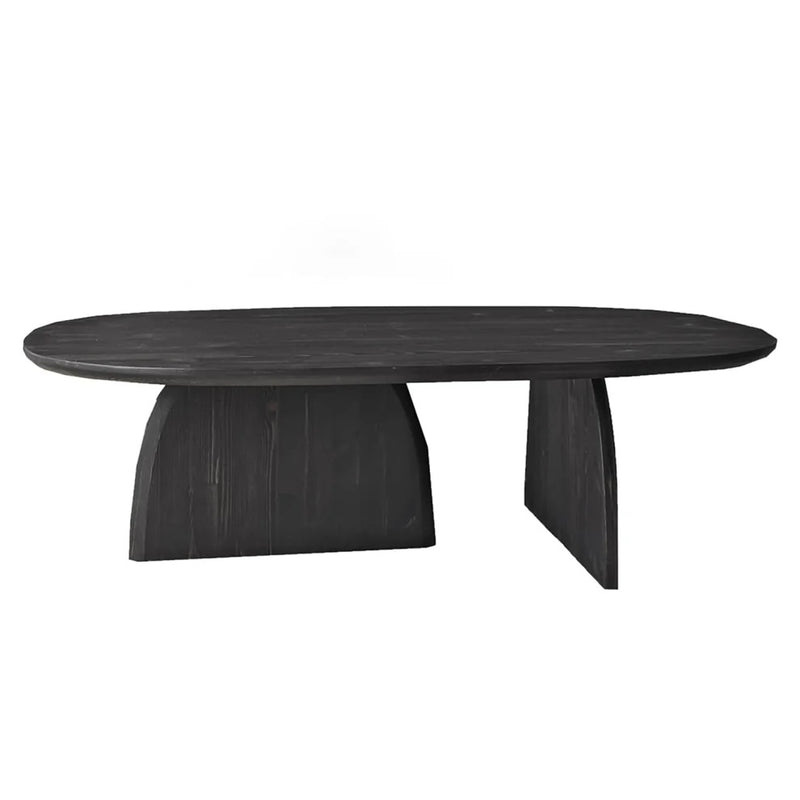 Miami Designer Coffee Table Solid Wood (W)24" (L)48" (H)13.75" black product shot