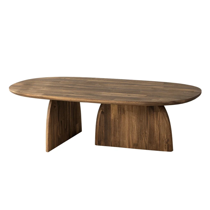 Miami Designer Coffee Table Solid Wood (W)24" (L)48" (H)13.75" walnut product shot