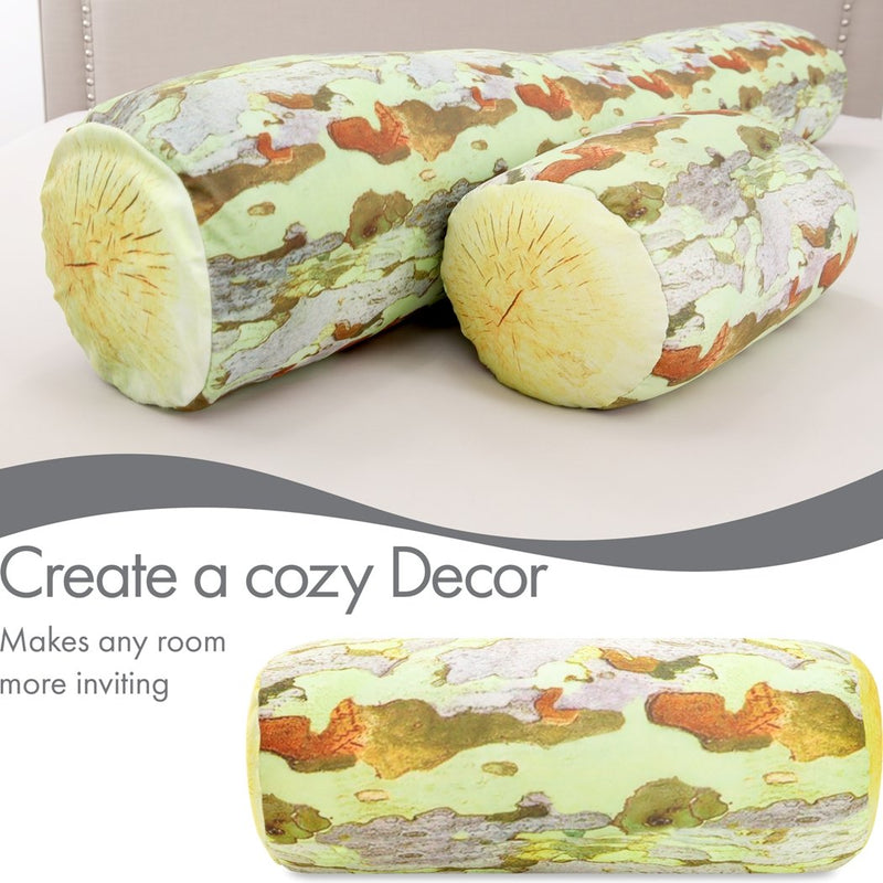 Microbead Bolster Neck Roll Pillow - Silky Feel