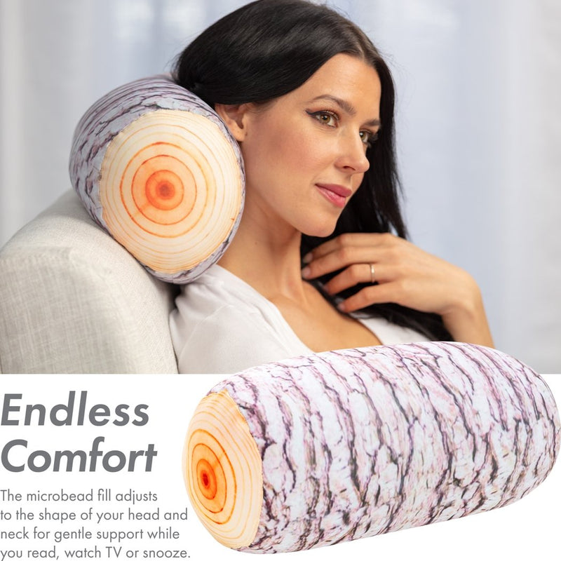 Microbead Bolster Neck Roll Pillow - Silky Feel