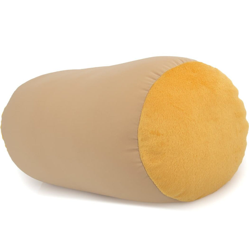 Microbead Squishy Bolster Neck Roll Pillow - Silky Feel, 14" x 8" x 8"