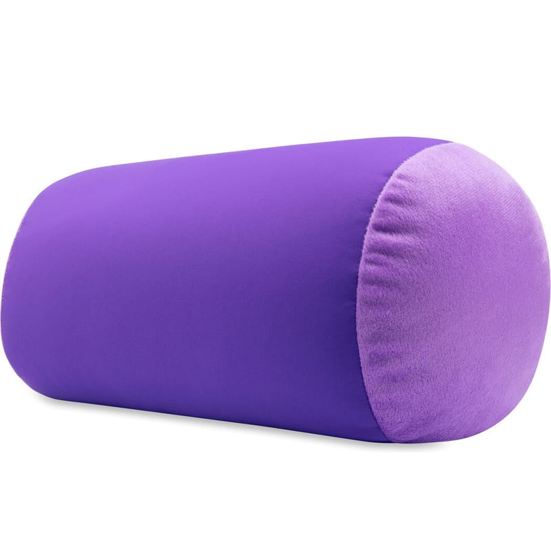 Microbead Squishy Bolster Neck Roll Pillow - Silky Feel, 14" x 8" x 8"