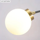 Mid century black & brass opal glass sconce bedroom e26 e27 light