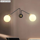 Mid century black & brass opal glass sconce bedroom e26 e27 light