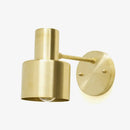 DecorBites™ Mid-Century Home Wall Lighting: Gold 1-Head Down Lighting Wall-Mounted Fixture with Mental Cage